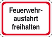 Feuerwehrschilder