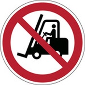 P006 - No access for forklift trucks and industrial vehicles