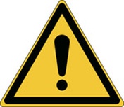 W001 - General warning sign