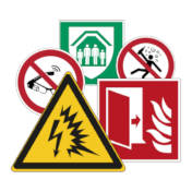 ISO 7010 Safety Signs on Rolls