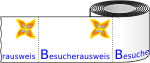 Sonderproduktion vorbedruckte Etiketten - z. B. Logo als Vordruck